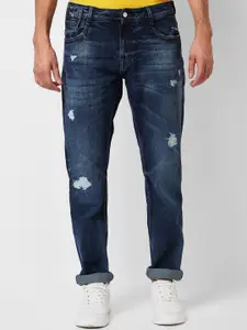 SPYKAR Men Relaxed Fit Mildly Distressed Light Fade Stretchable Jeans