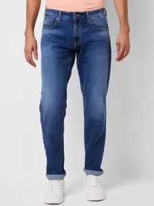 SPYKAR Men Relaxed Fit Heavy Fade Clean Look Cotton Jeans