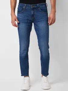 SPYKAR Men Slim Fit Light Fade Clean Look Cropped Stretchable Jeans