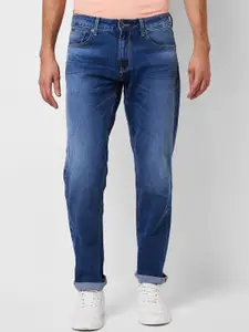 SPYKAR Men Comfort Fit Mid Rise Clean Look Heavy Fade Cotton Jeans