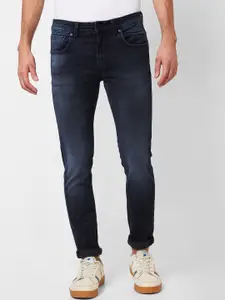 SPYKAR Men Slim Fit Low-Rise Light Fade Stretchable Jeans