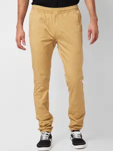 SPYKAR Men Mid Rise Regular Fit Casual Joggers Trousers