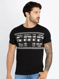 Status Quo Typography Printed Cotton T-shirt