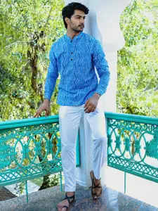 Be Desi Chevron Printed Short Kurta