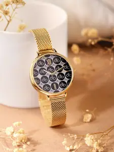 DressBerry Women Printed Dial Bracelet Style Straps Analogue Watch DB-33-03