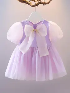 INCLUD Cotton Flared Round Neck Fit & Flare Dress