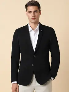 Allen Solly Men Ultra Slim-Fit Pure Cotton Single Breasted Blazer