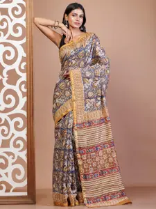 Unnati Silks Tie and Dye Silk Cotton Handloom Chanderi Saree