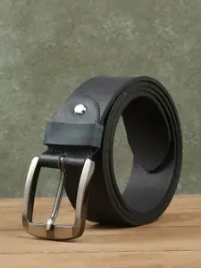 Teakwood Leathers Men Textured Leather Belt