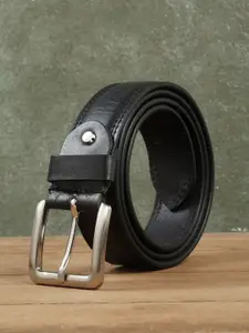 Teakwood Leathers Men Textured Leather Belt