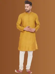 even Men Thread Work Pathani Kurta