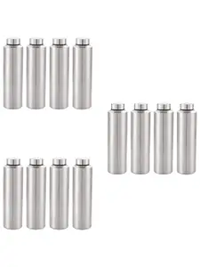 Kuber Industries Silver-Toned Set of 3 Stainless Steel Solid Water Bottle