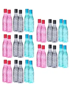 Kuber Industries Assorted Set of 6 Plastic Solid Water Bottle