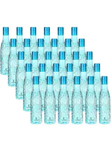 Kuber Industries Blue Set of 6 Plastic Solid Water Bottle