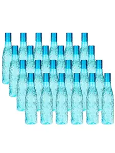 Kuber Industries Blue 24pcs Plastic Solid Water Bottle