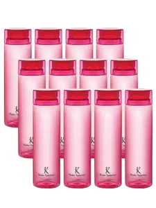 Kuber Industries Pink 16 pcs Plastic Solid Water Bottle