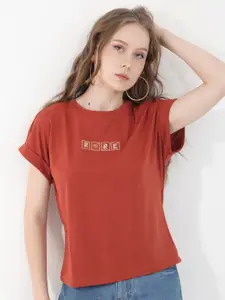 RAREISM Women Extended Sleeves Pockets T-shirt