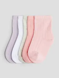 H&M Boys 5-Pack Textured-Knit Socks