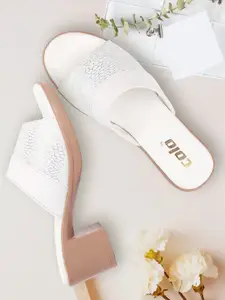 Colo Colourblocked Block Peep Toes