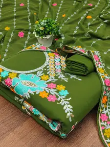 MANVAA Embellished Unstitched Dress Material