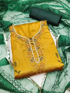 MANVAA Embellished Unstitched Dress Material