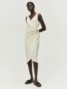 H&M Textured Wrap Dress
