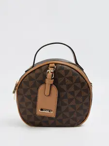 CODE by Lifestyle Printed Structured Satchel with Quilted