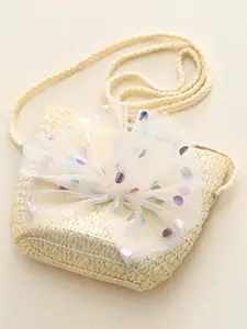 INCLUD Girls Cotton Cotton Denim Dungaree With T-Shirt & SLing Bag