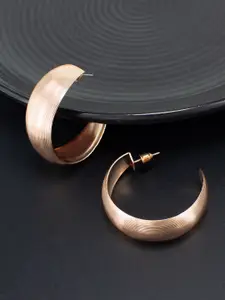 PRIVIU Contemporary Half Hoop Earrings