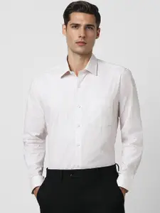 Van Heusen Men Grid Tattersall Checks Opaque Checked Formal Shirt