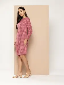 Chemistry Geometric Printed Sheath Dress