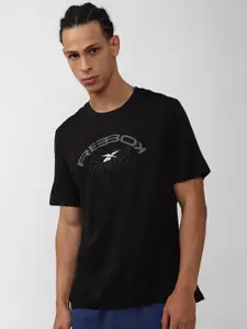 Reebok RE SS Graphic Printed Slim-Fit T-Shirt