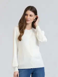 B.Copenhagen Round Neck Cardigan Sweater