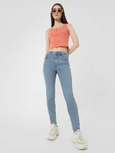 ONLY Women Skinny Fit Light Fade Stretchable Jeans