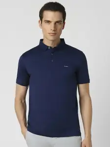 Van Heusen Men Mandarin Collar T-shirt