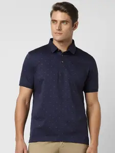 Van Heusen Men Printed Polo Collar Pockets T-shirt