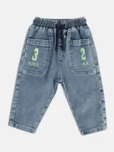 MINI KLUB Boys Mid-Rise Clean Look Stretchable Jeans