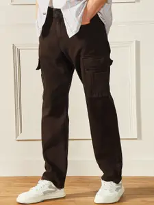 Dennis Lingo Men Relaxed Fit Clean Look Pure Cotton Cargo Jeans