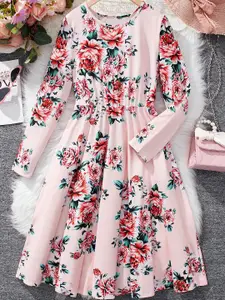 BAESD Floral Print Fit & Flare Dress