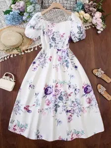 BAESD Floral Print Fit & Flare Dress