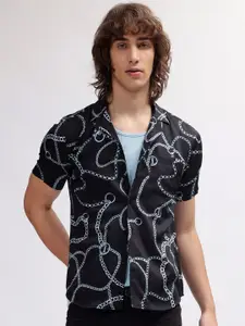 Iconic Men Opaque Printed Casual Shirt
