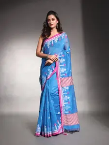 Charukriti Ethnic Motifs Woven Design Silk Cotton Saree