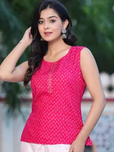 BAESD Geometric Print Top