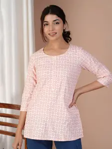 BAESD Geometric Print Top