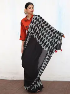 Chidiyaa Pure Cotton Block Print Saree