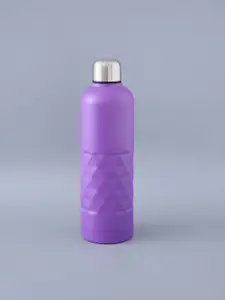 UMAI Purple & Steel Stainless Steel Double Wall Vacuum Water Bottle 750ml