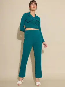Selvia Long Sleeved Wrap Top & Trouser Co-Ord Set