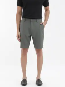 RARE RABBIT Men Trip-1 Regular Fit Mid-Rise Chino Shorts