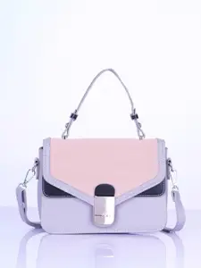 CHRONICLE Colourblocked Structured Satchel