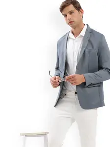 SHOWOFF Slim Fit Notched Lapel Single-Breasted Casual Blazer